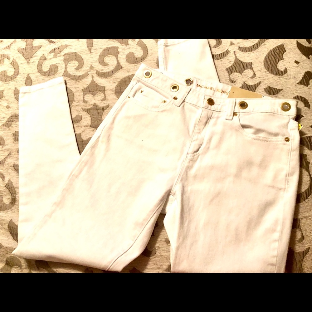 New Michael Kors White Skinny Jeans “Izzy Style”